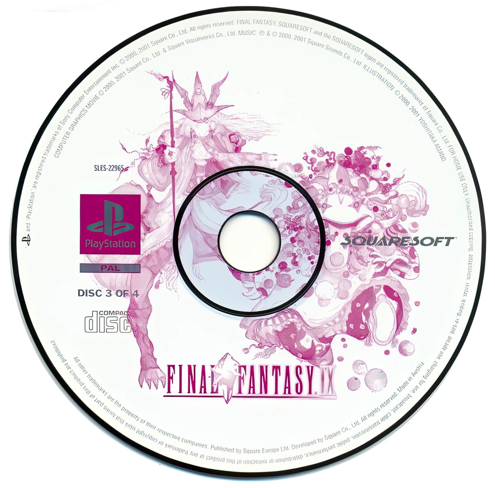 Лицензионный диск PAL Final Fantasy 9 для PlayStation